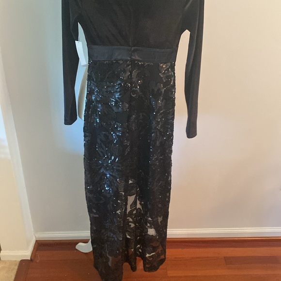 VENUS NWT velvet/beaded high/low dress - Picture 8 of 13